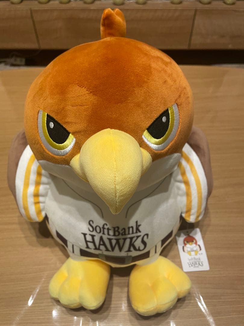 ソフトバンクホークス2026宮崎キャンプ 鷹ぬいぐるみホーム約30cmくじ2等