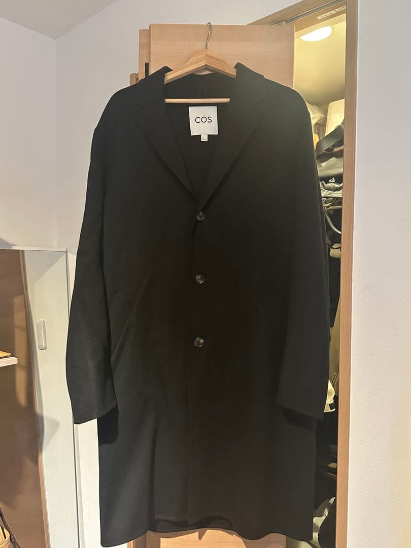 COS ブラック チェスターコート EUR 50 sullen