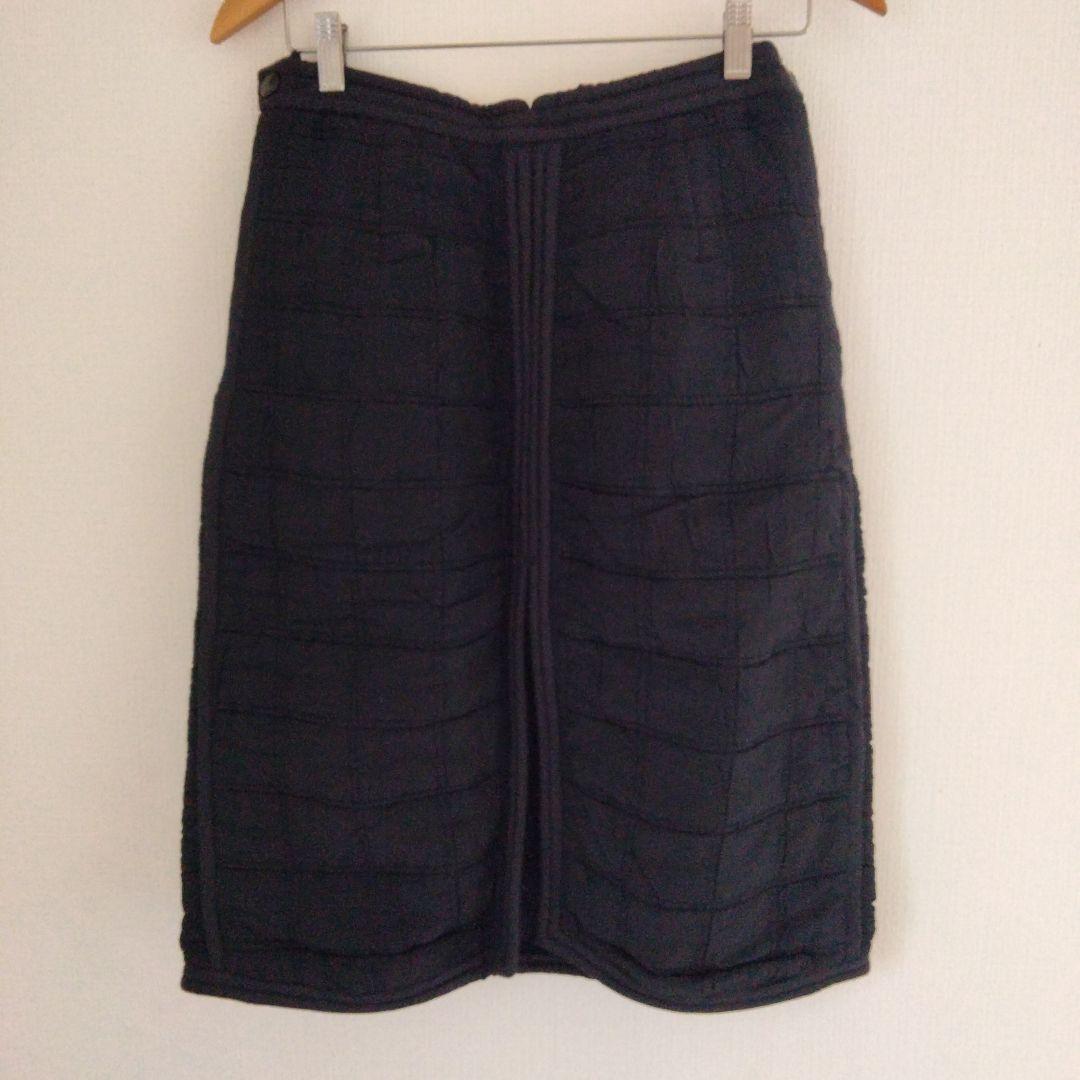 fumika uchida キルティングスカート　ブラック　size36