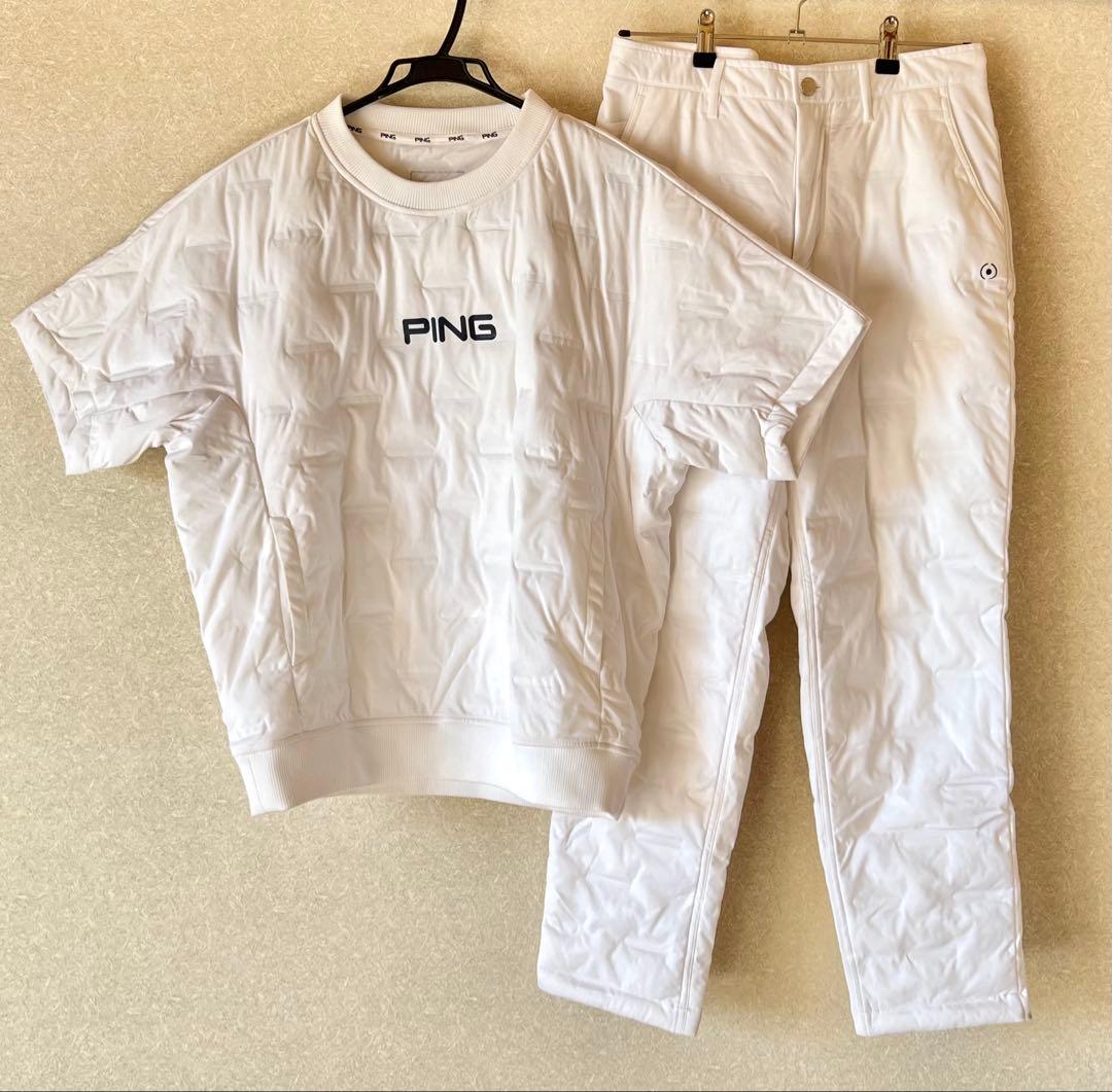 ピン　PING 連結中綿　半袖ブルゾン　パンツ　上下セット　Mサイズ