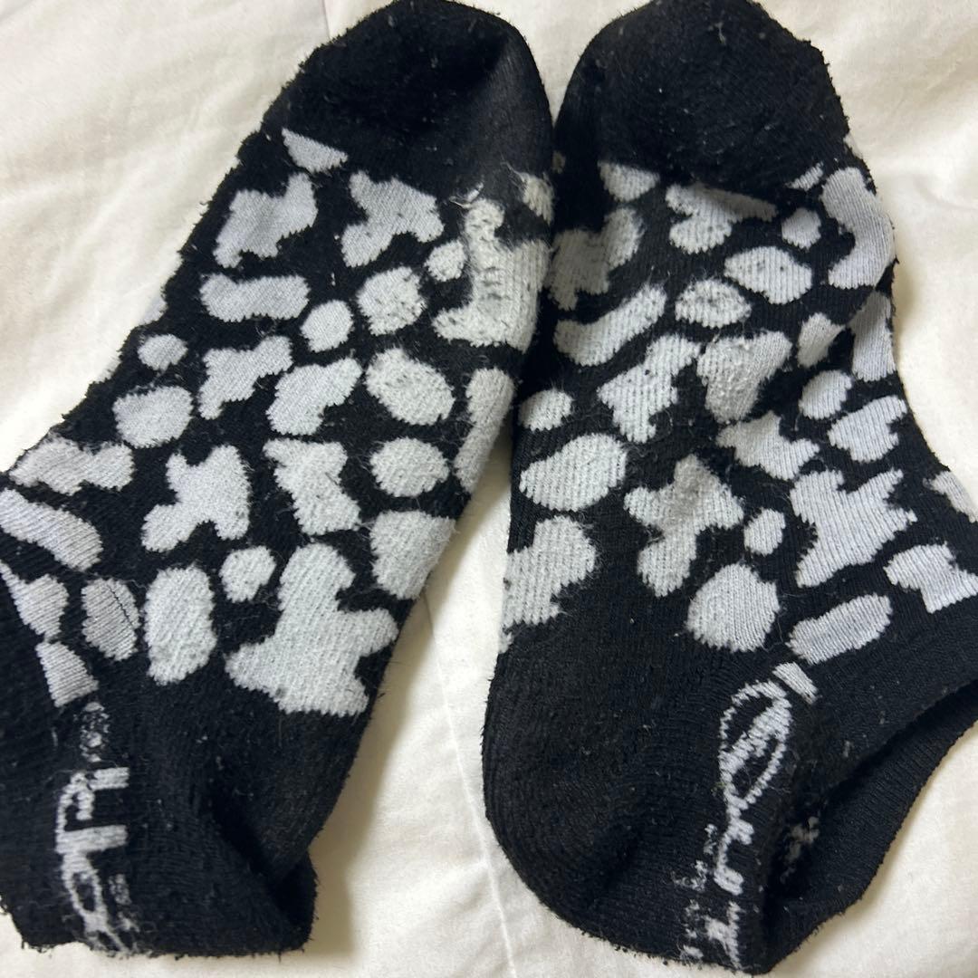 ヒョウ柄ショートソックス