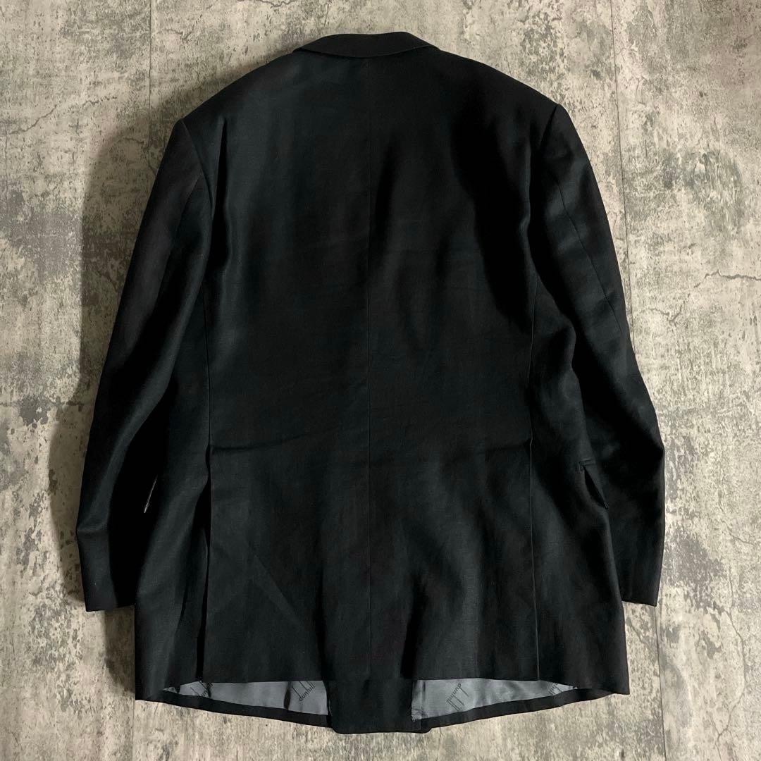 最高級 リネンブレンド ウール dunhill ダンヒル ダブルブレストスーツ