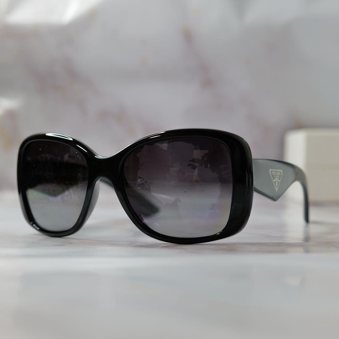 PRADA プラダ メタルロゴ Y2K サングラス ケース付き レンズ交換前提