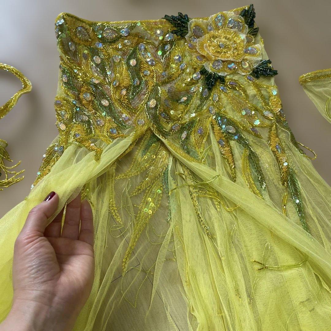 Bella ベリーダンス衣装　レモンイエロー