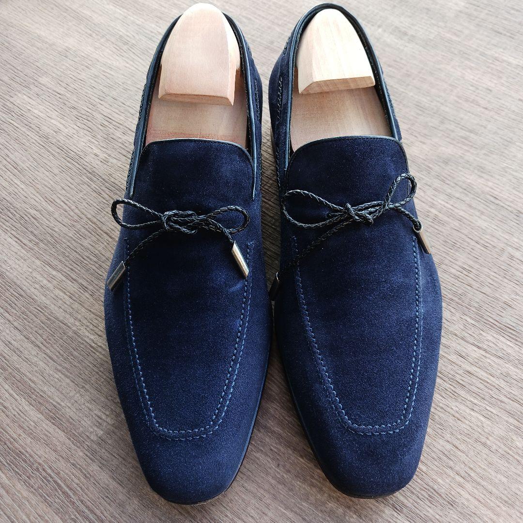 Ferrante スエードローファー UK6 E　紺