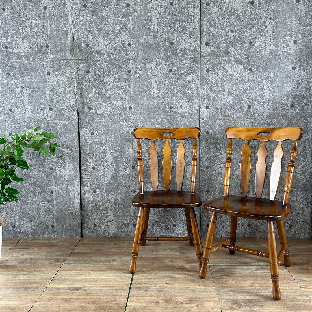 SUN　FLOWER꧁コイズミ KOIZUMI꧂ダイニングチェア2脚