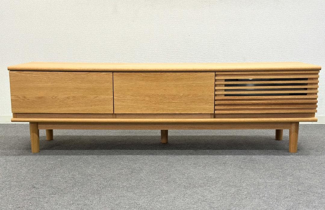■unico/ウニコ■SOLK　TVボード　W1600　ナチュラル　北欧スタイル