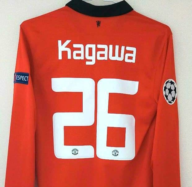 【200.】マンU 香川真司 13/14 CL仕様ユニフォーム Sサイズ