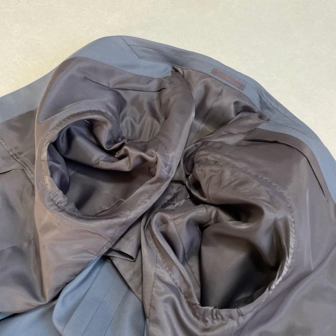 タグ付き 90s セットアップ ダブルスーツ ブルー×イエロー 成人式