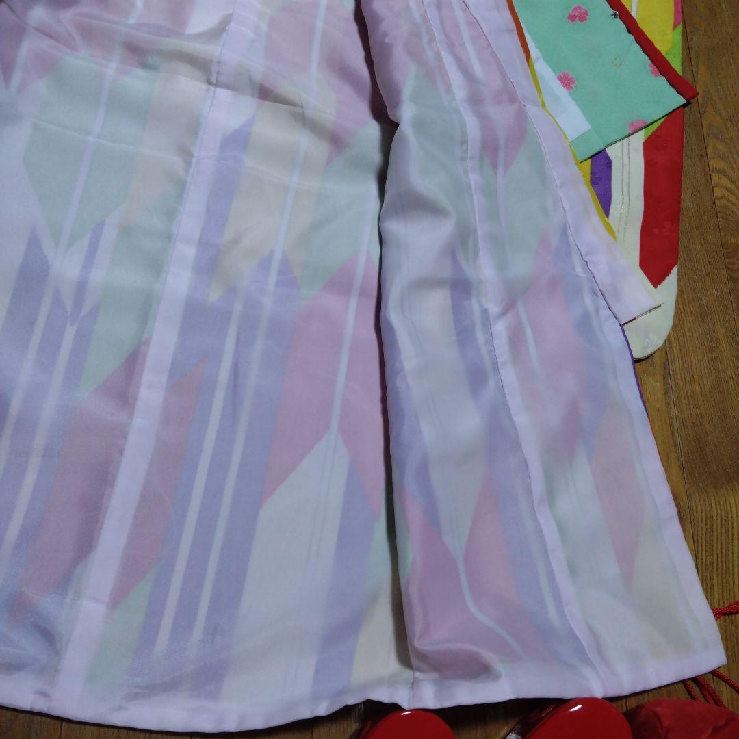 美品★三歳★矢羽根柄★被布＆着物＆小物