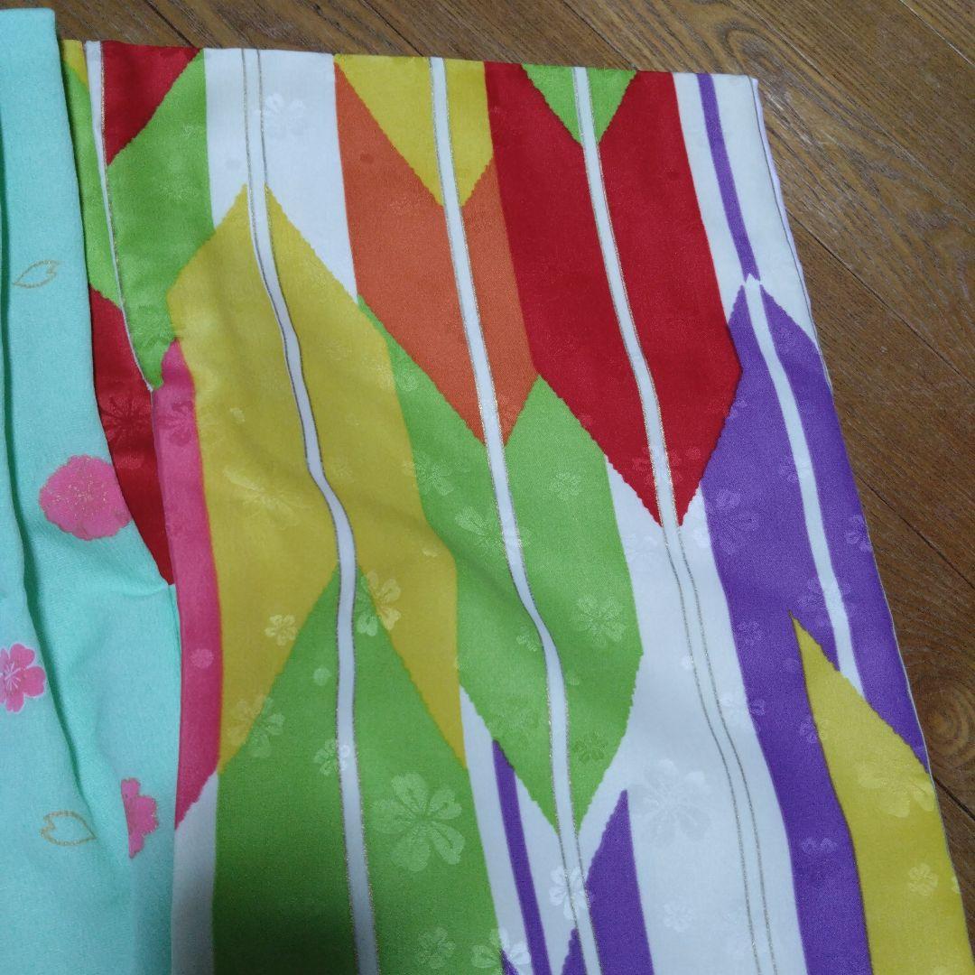 美品★三歳★矢羽根柄★被布＆着物＆小物