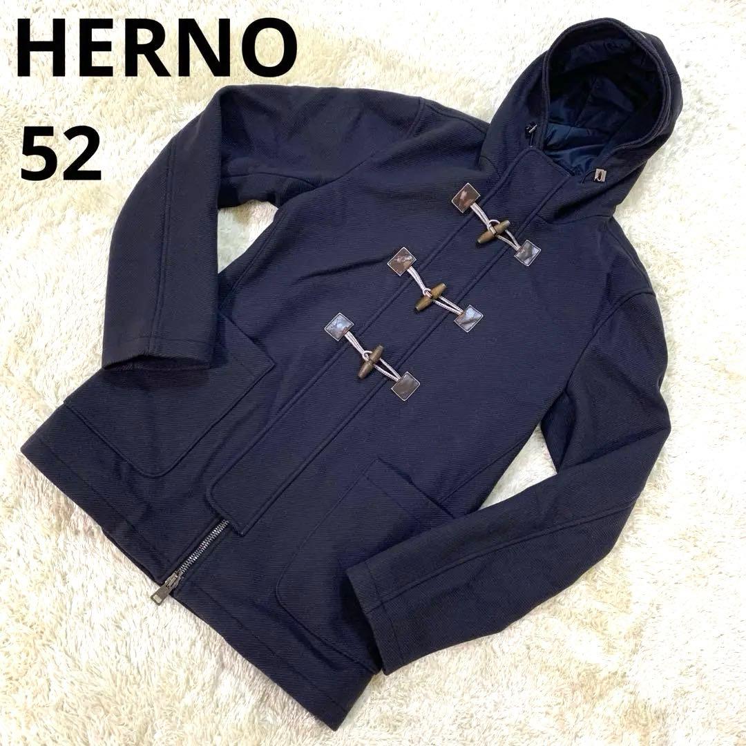 HERNO ヘルノ　ダッフルコート　ネイビー　XL LL ロングコート　ウール