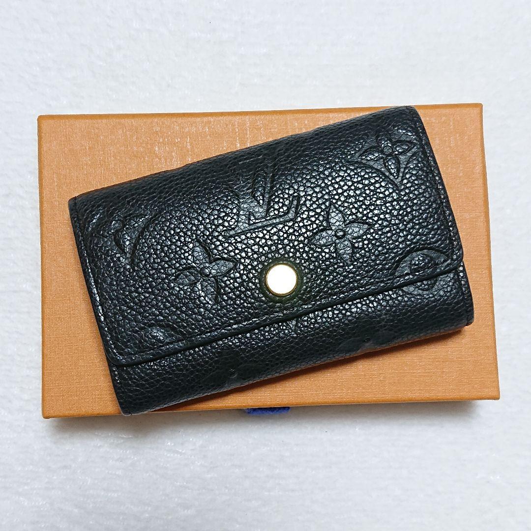 【美品】ルイヴィトン アンプラント モノグラム 6連 キーケース ブラック