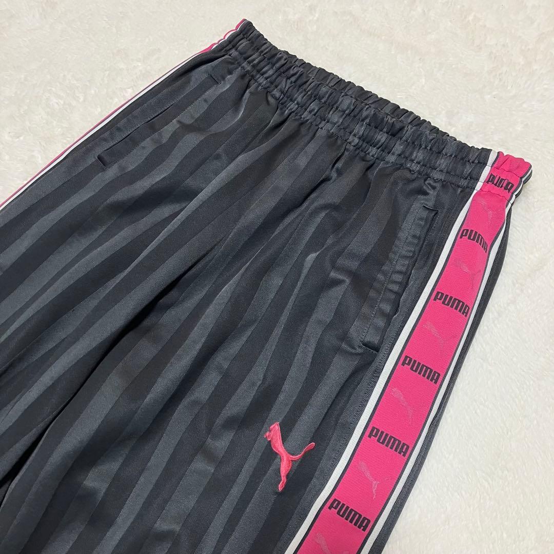 ナイスカラーリング！プーマpuma ジャージセットアップ　上下　刺繍　デカロゴ