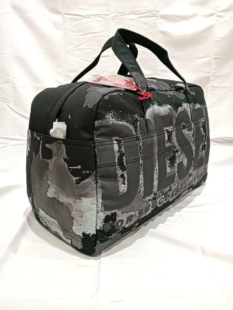 DIESEL ディーゼル ボストンバッグ ブラック グレー