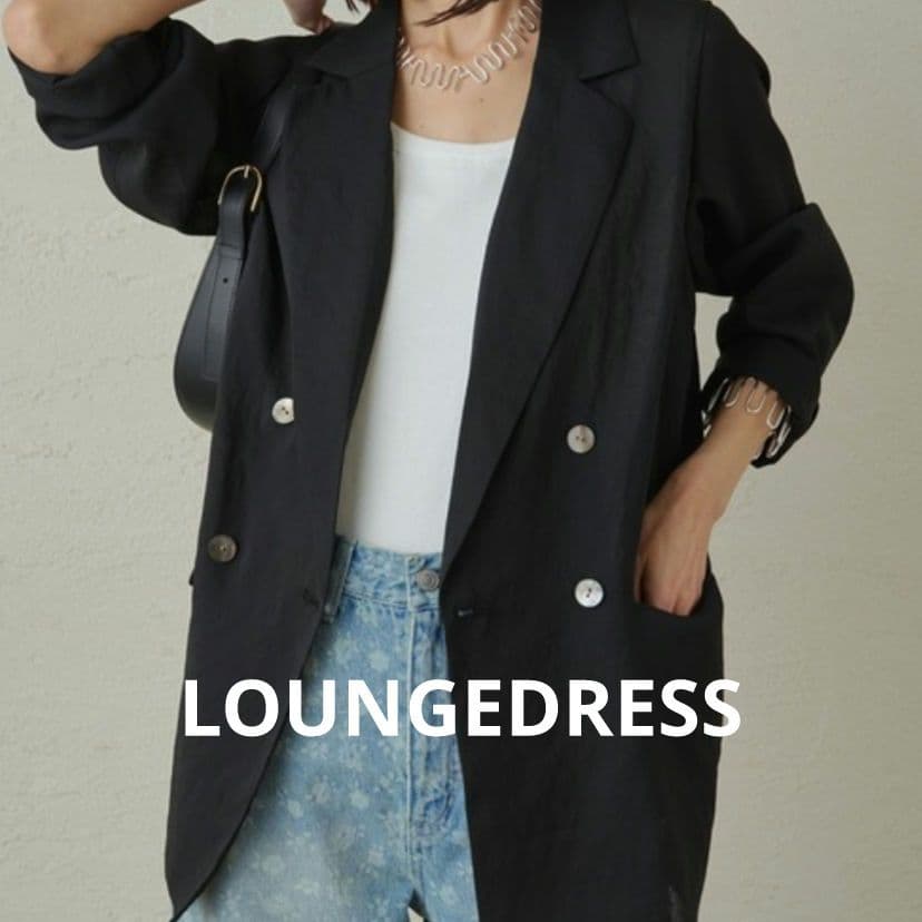 ラウンジドレス【洗える】リネンライクシアージャケット ブラック