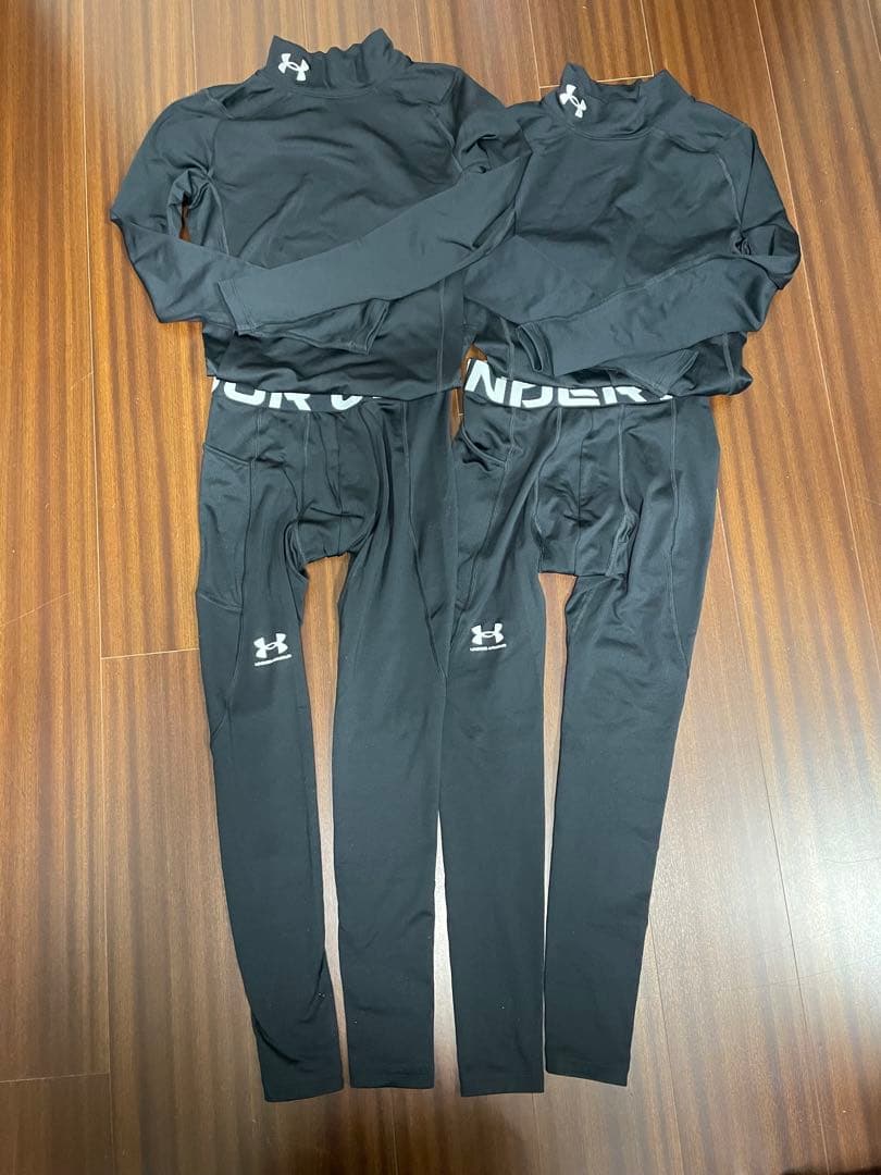 Under Armour ブラック コンプレッションウエア上下　2セット 美品