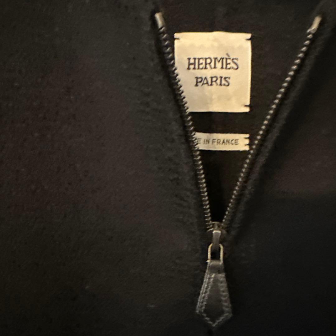 極美品　HERMES エルメス　ダブルフェイス　ブルゾン　レザー　ショートコート