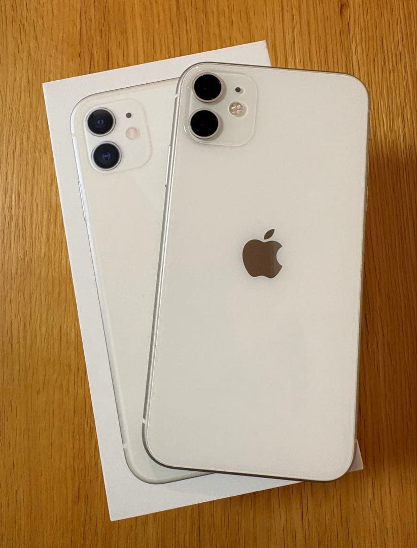 【美品】iPhone11 128GB ホワイト SIMロック解除済