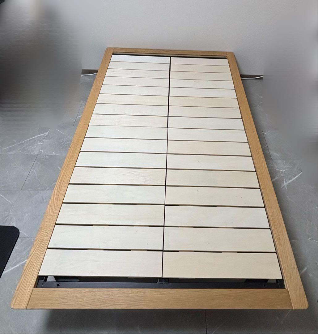 無印良品　木製ベッドフレーム セミダブルサイズ