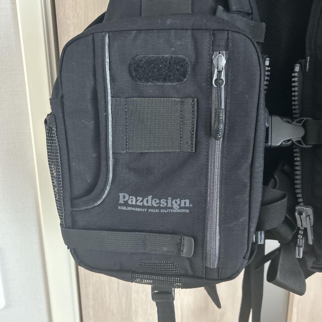 パズデザイン ライフジャケット ゲームベスト ブラック