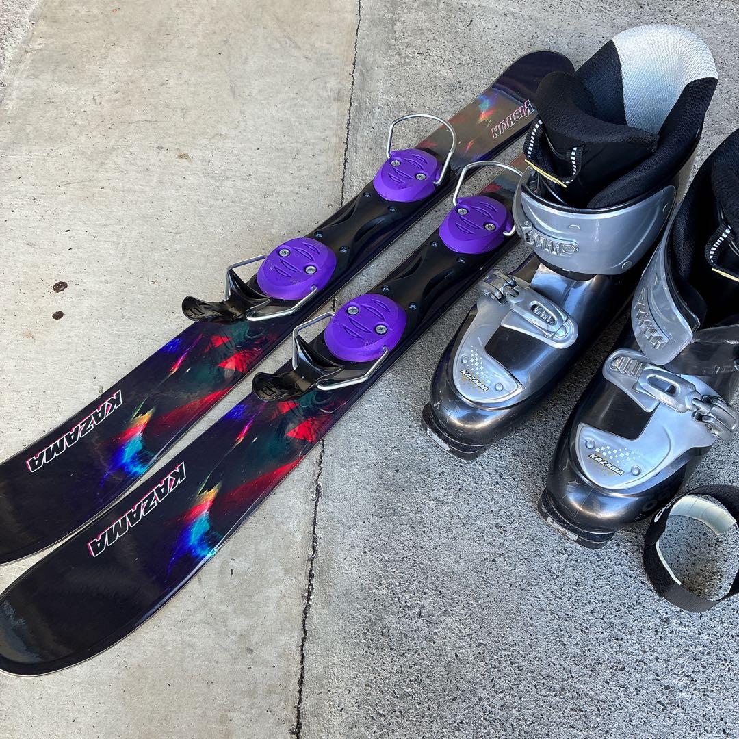 良品 KAZAMA VISHUN スキー板 ブーツ ショートスキー