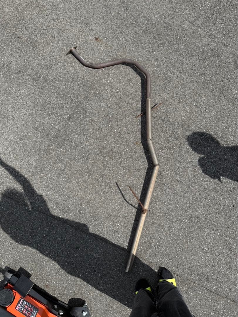 プリウス50系　リアマフラー　ステンレス