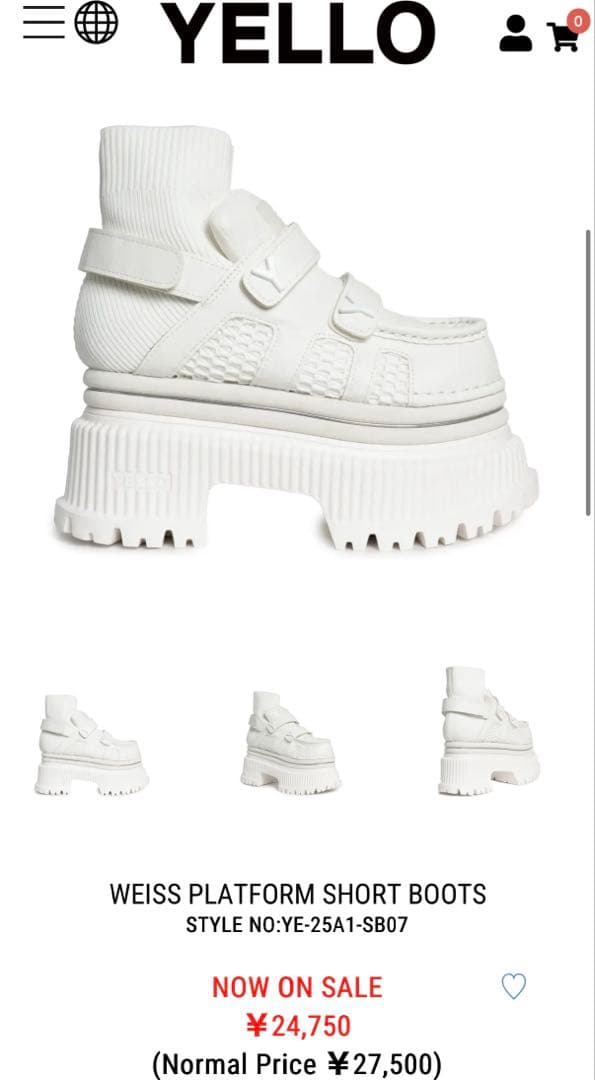 YELLO スニーカー Sサイズ