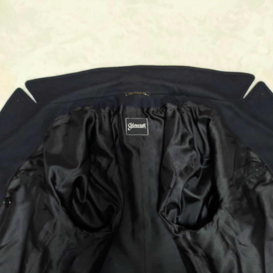 希少　ウール100%　英国製　Gloverall　50　濃紺　ピーコート