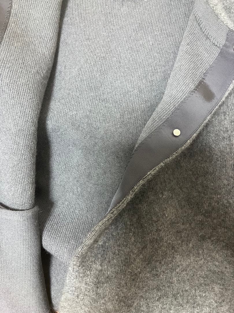 新品 Whim Gazette ウィム ガゼット ニットジャケット グレー