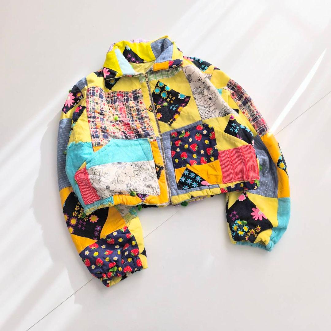 ヴィンテージキルト　短丈　ショート丈　ジャケット