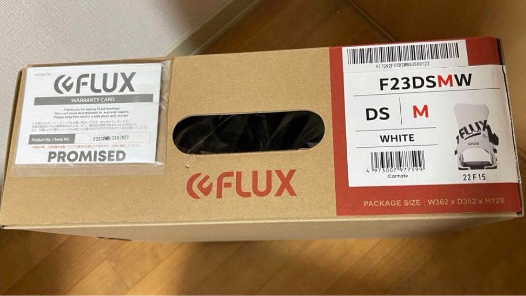 【美品】FLUX フラックス スノーボード バインディング ホワイト Mサイズ