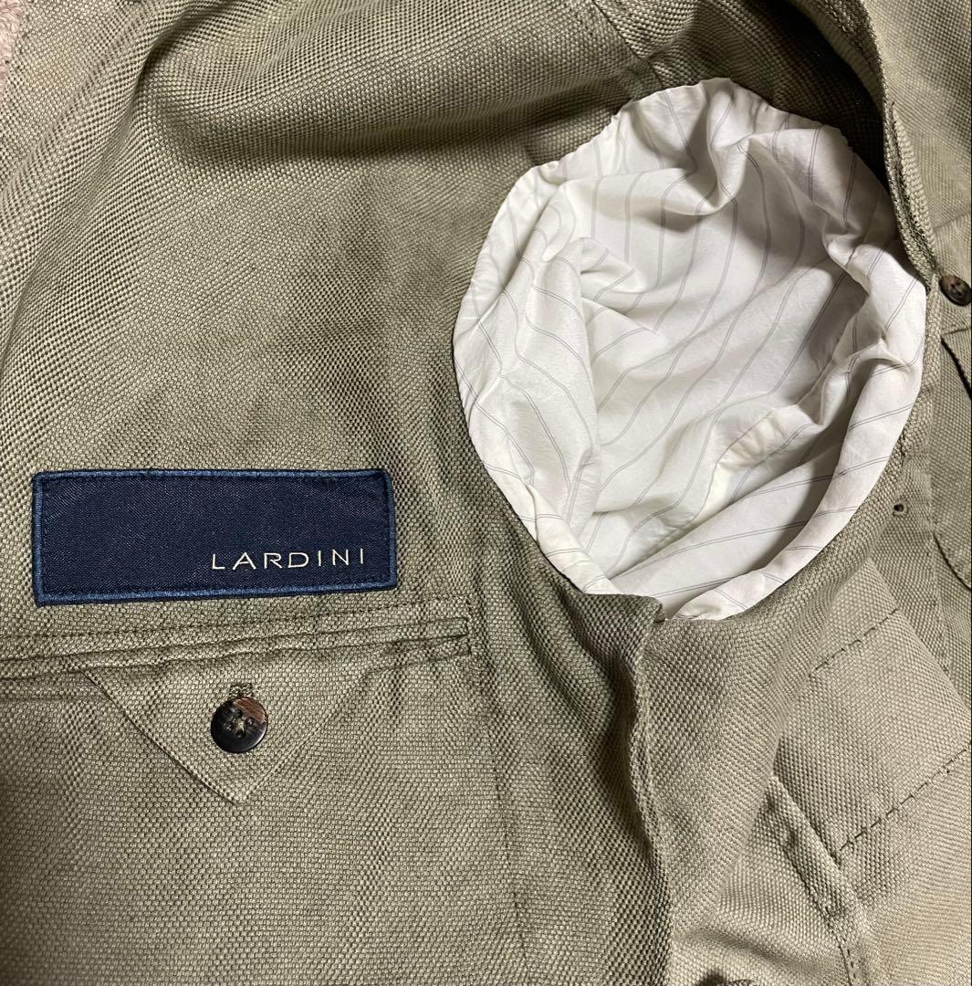 ラルディーニ サファリジャケット タリアトーレ コットンリネン 50