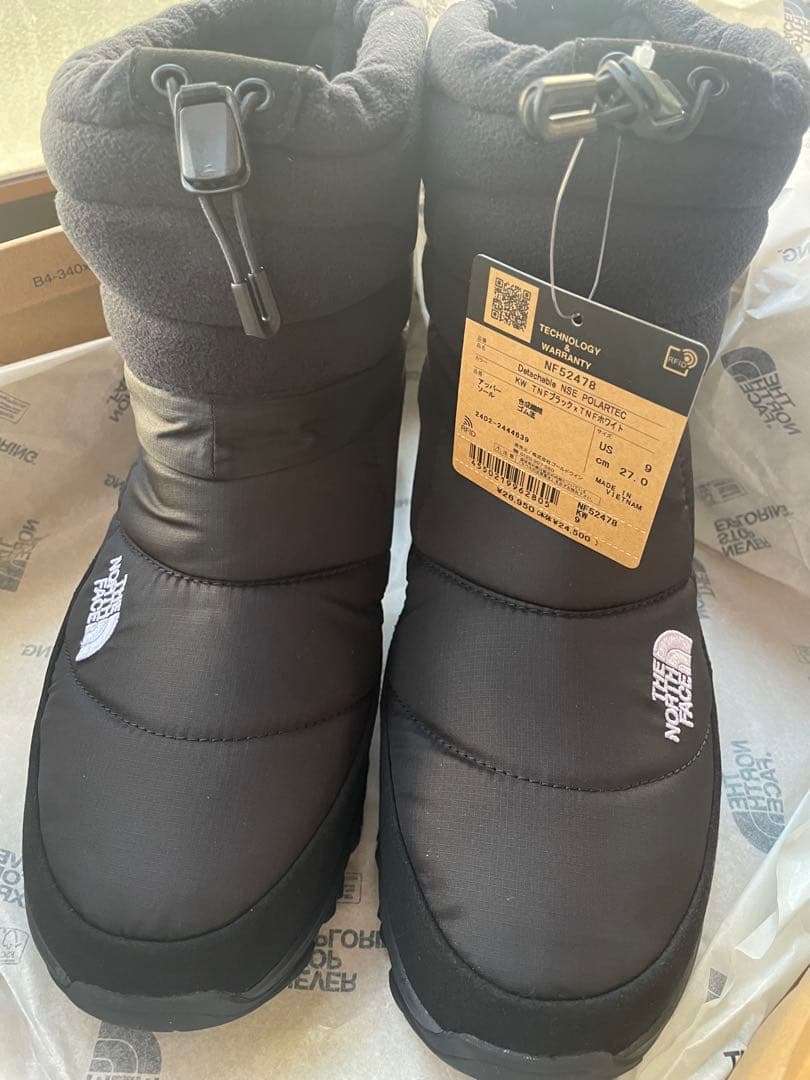 新品ノースフェイススノーブーツDetachable Nuptse Bootie