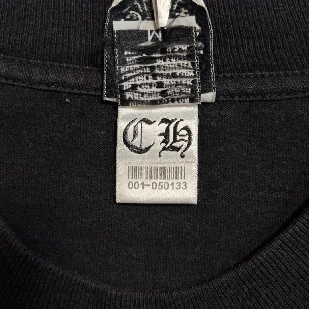 CHROME HEARTS 長袖Tシャツ スクロールラベル OLD ブラック M