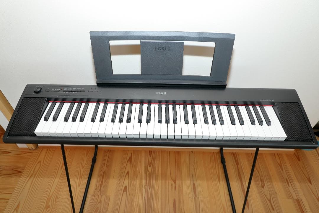 ヤマハ 電子ピアノ NP-12B　カバー付き　スタンド別売り