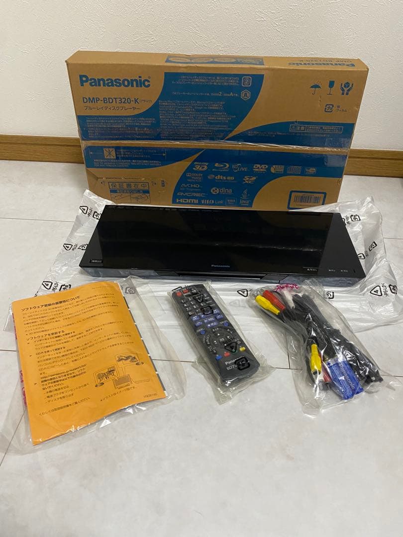未使用 Panasonic DMP-BDT320 ブルーレイプレーヤー