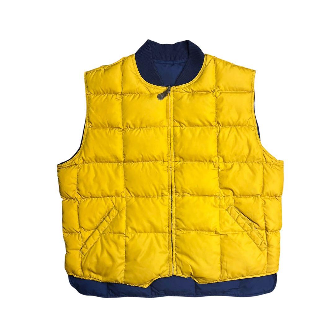 80s 90s Eddie Bauer カナディアンベスト リバーシブル ダウン