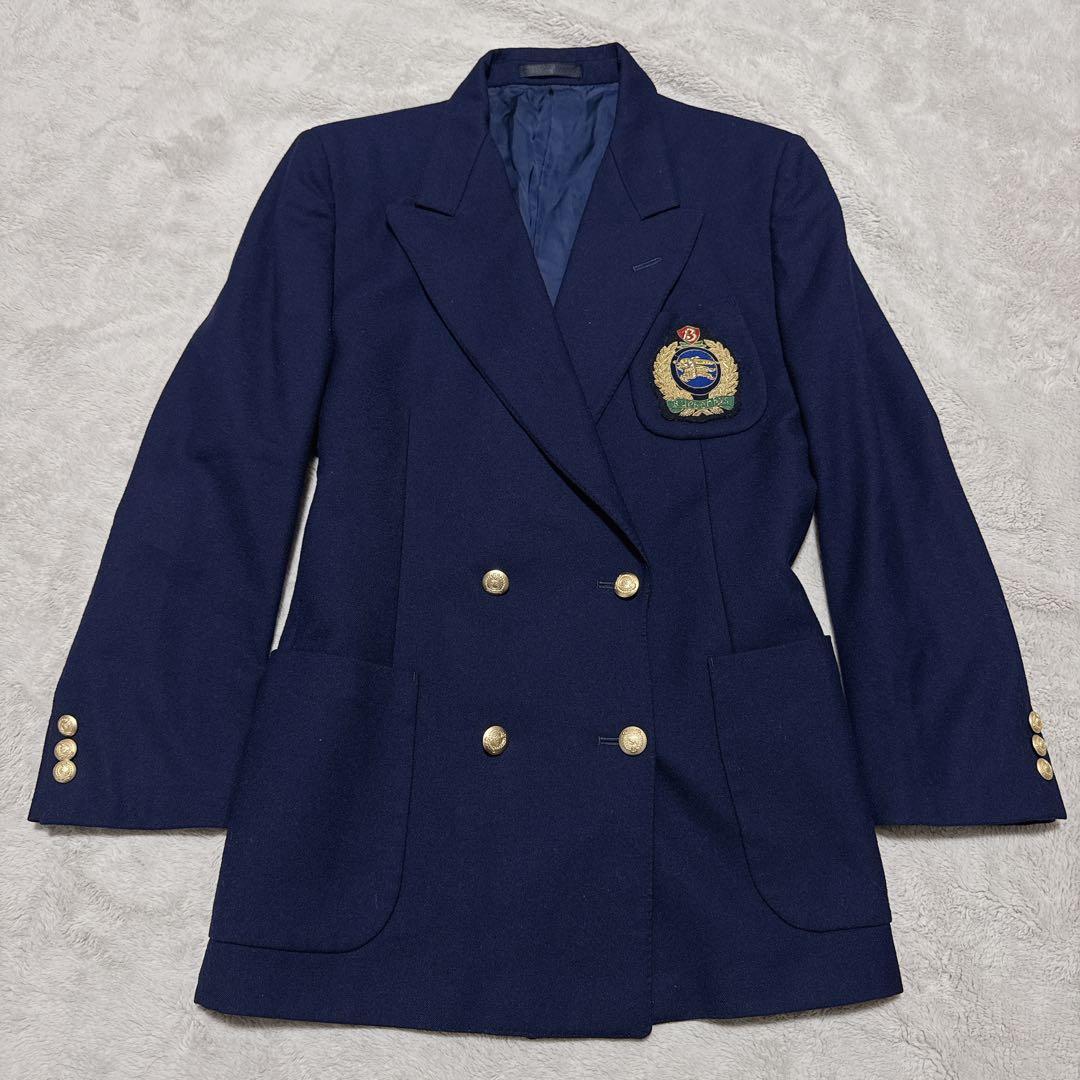 Burberrys 紺ブレ 金ボタン エンブレム 11AR ウール100%