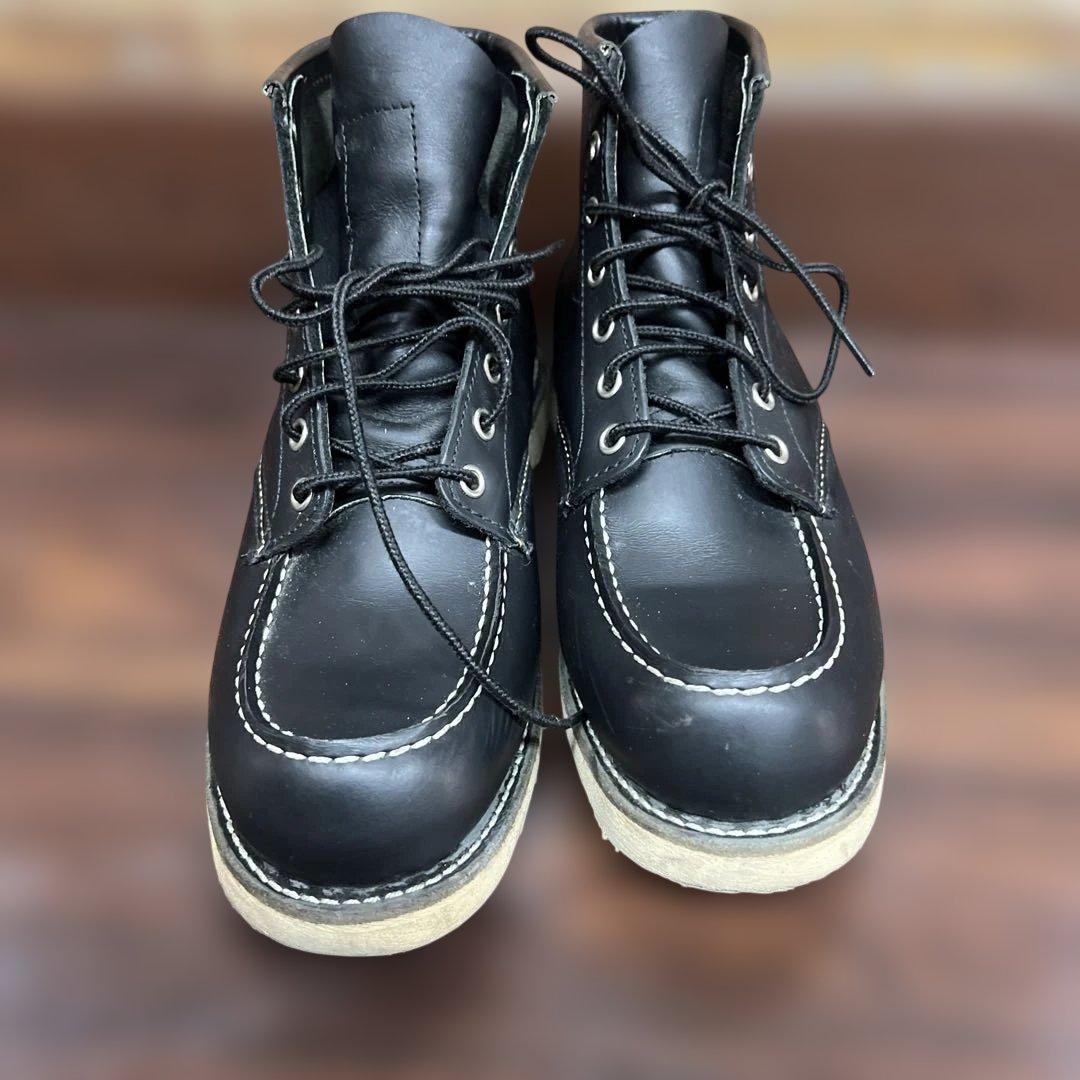 瀬*み様 レッドウイング　黒　レザー ワークブーツ 81330 8D