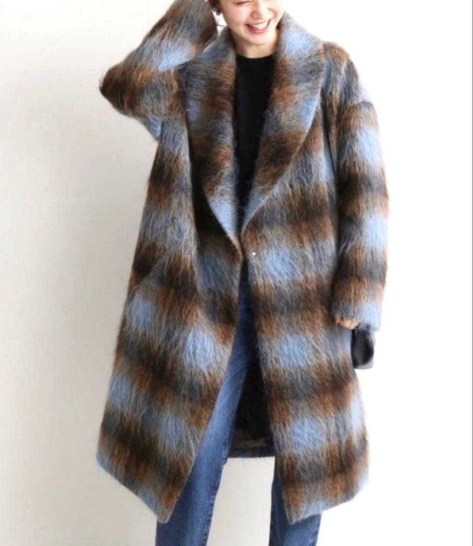 IENA シャギーコート サイズ38