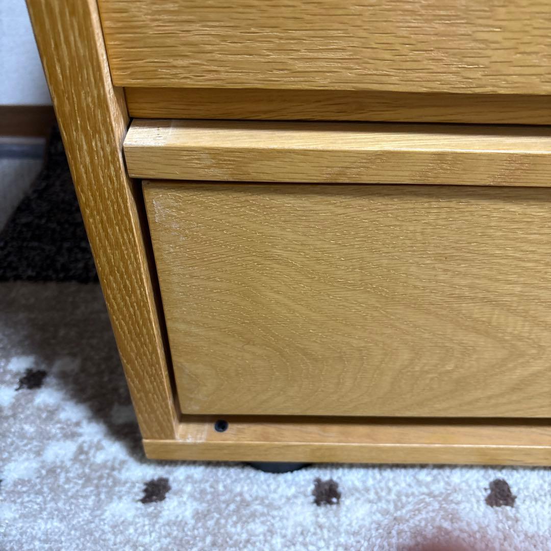 MUJI無印良品のシンプルなナチュラルウッドテレビ台　値下げしました