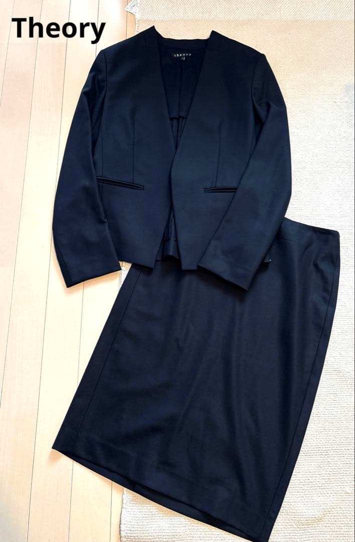 【Theory】ノーカラー セットアップ スカート