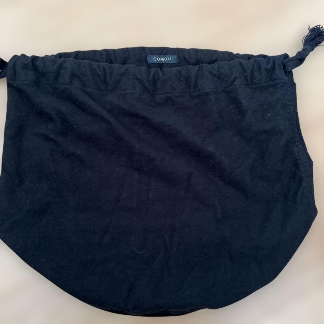 COMOLI コットンネル ポーチ　100%