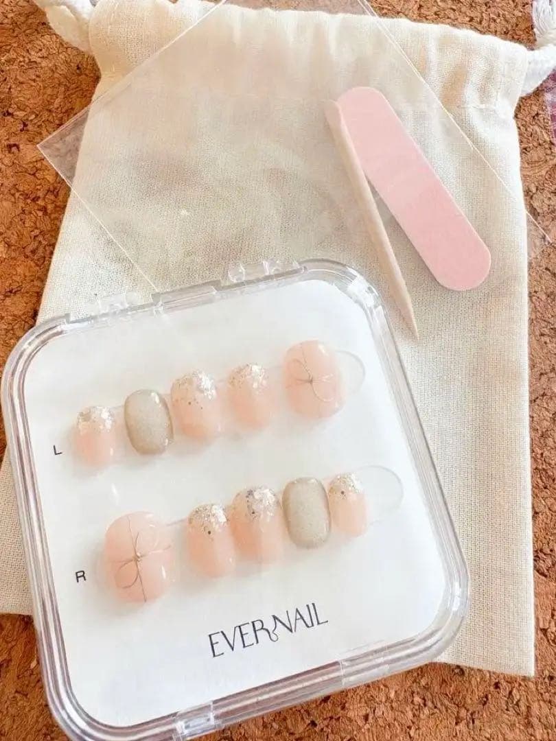 ☆エバーネイルセット☆親指のみ一回使用ever nail Xmas No.003