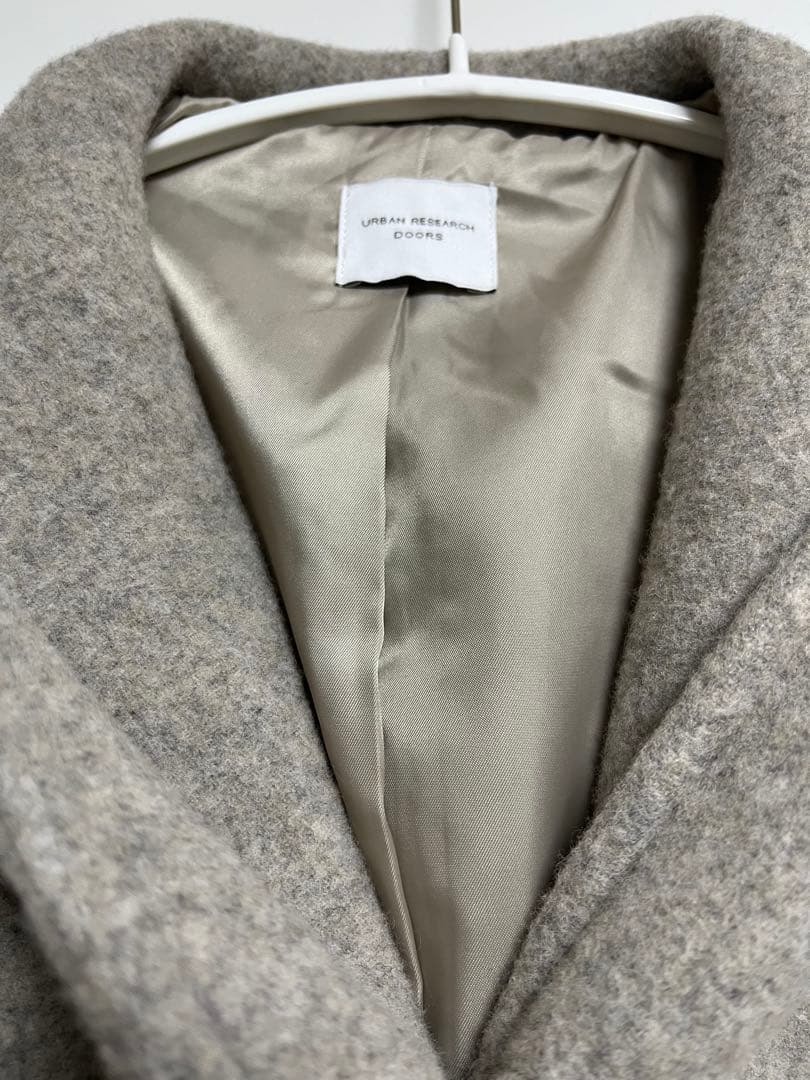 y*n様 アーバンリサーチドアーズ　 エアリーウールフードコート　杢GREGE