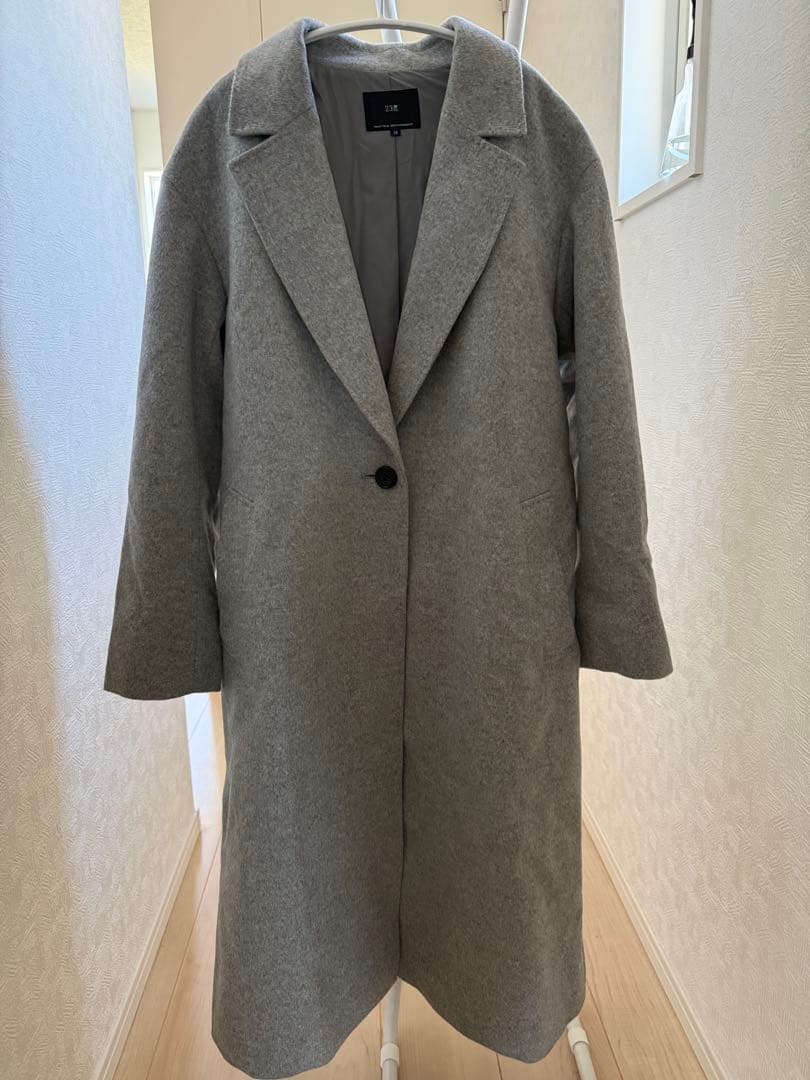 23区 ウールカシミヤビーバーチェスターコート 38