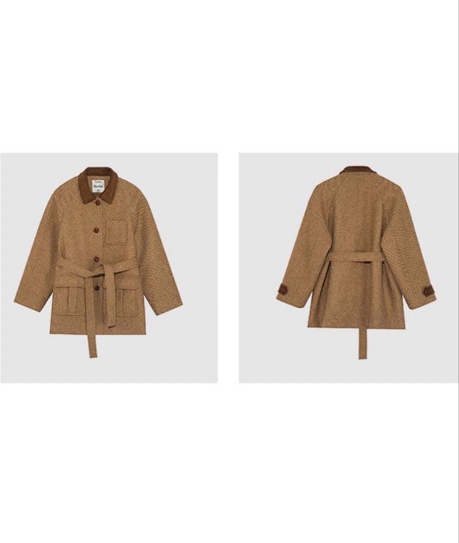 Fano Studios ブラウンツイードコート XS-S