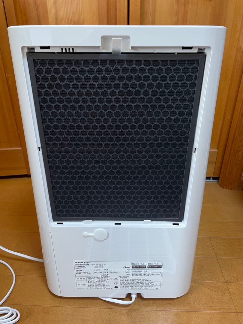 シャープ 除湿機 兼 空気清浄機 ホワイト CV-EF120-W/2024年製
