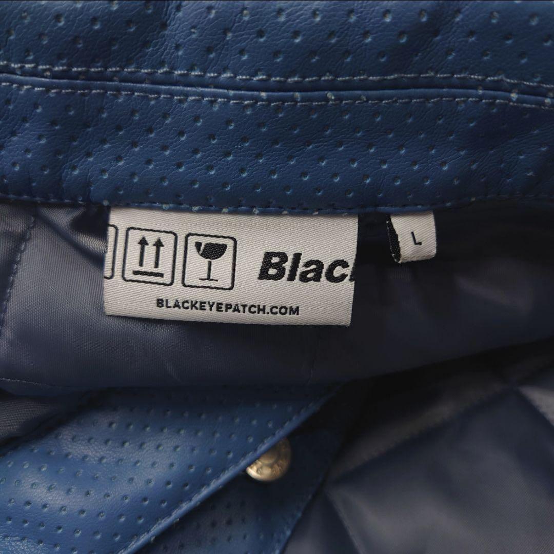 R*Y様 【美品】ブラックアイパッチ　フェイク レザー ジャケット　中綿　スタジ